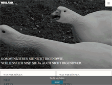 Tablet Screenshot of neuland-agentur.com